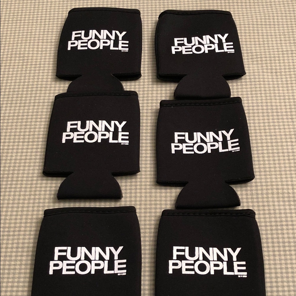 FUNNY PEOPLE ORIGINAL 2009 MOVIE MEMORABILIA CAN COOLER SLEEVES  6-PK #957